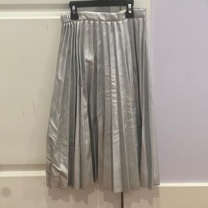 Formal silver skirt